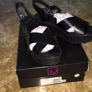 Material girl platform sandals